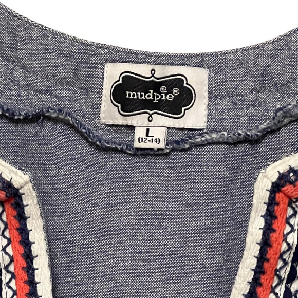 Mud Pie Brie Embroidered Dress Size Large - Picture 3 of 6